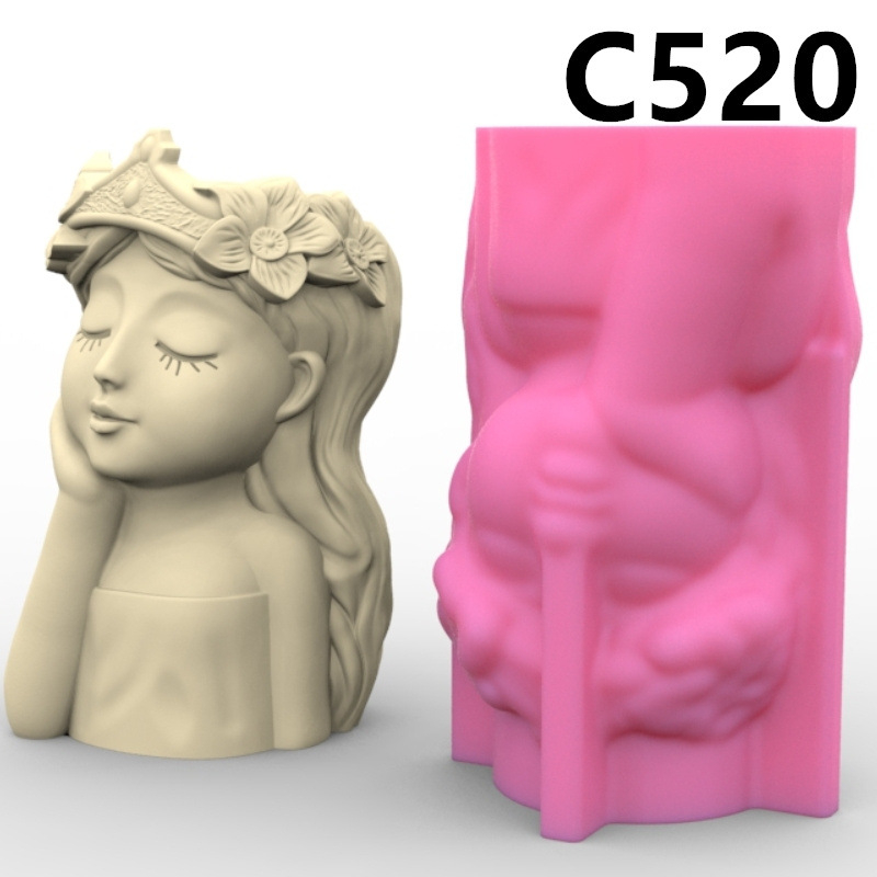 Matriță silicon minighivece – Turnare praf ceramic, ipsos, beton, DIY handmade [6]