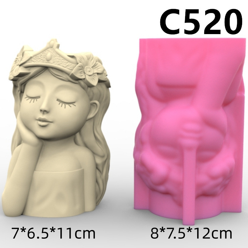 Matriță silicon minighivece – Turnare praf ceramic, ipsos, beton, DIY handmade [2]