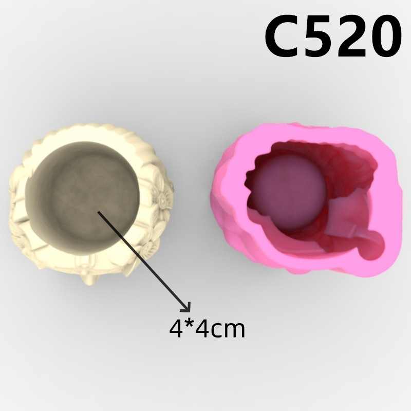 Matriță silicon minighivece – Turnare praf ceramic, ipsos, beton, DIY handmade [3]