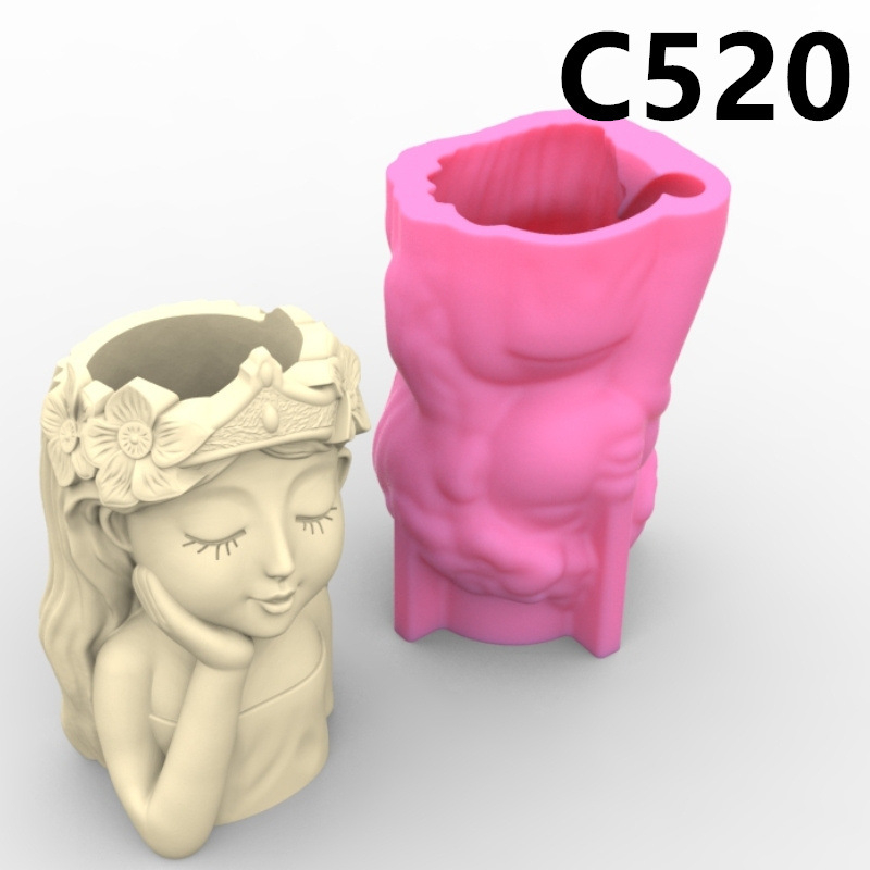 Matriță silicon minighivece – Turnare praf ceramic, ipsos, beton, DIY handmade [5]