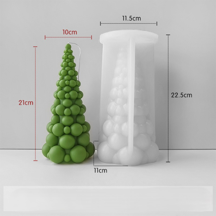 Matriță din silicon pentru lumânări de Crăciun – model decorativ de iarnă [2]