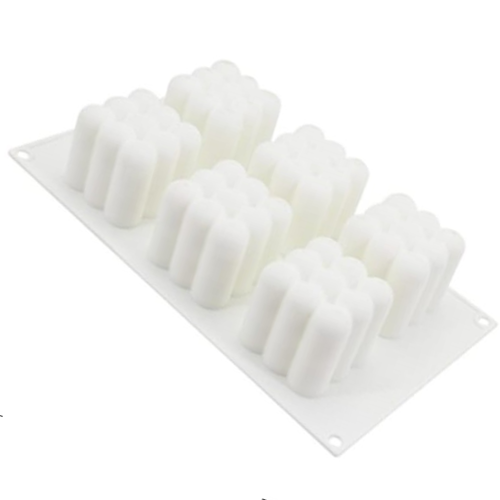 Matrita de silicon pentru lumanari, Milmatt, 6 cuburi Bubble, 3D, cub 6x6cm [5]