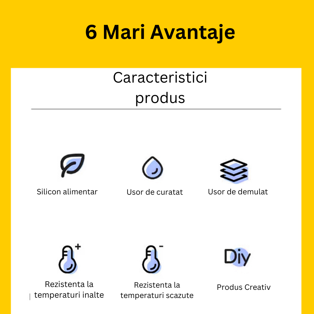 Matrita de silicon pentru lumanari, Milmatt, Model 15 cuburi Bubble, 3D [9]