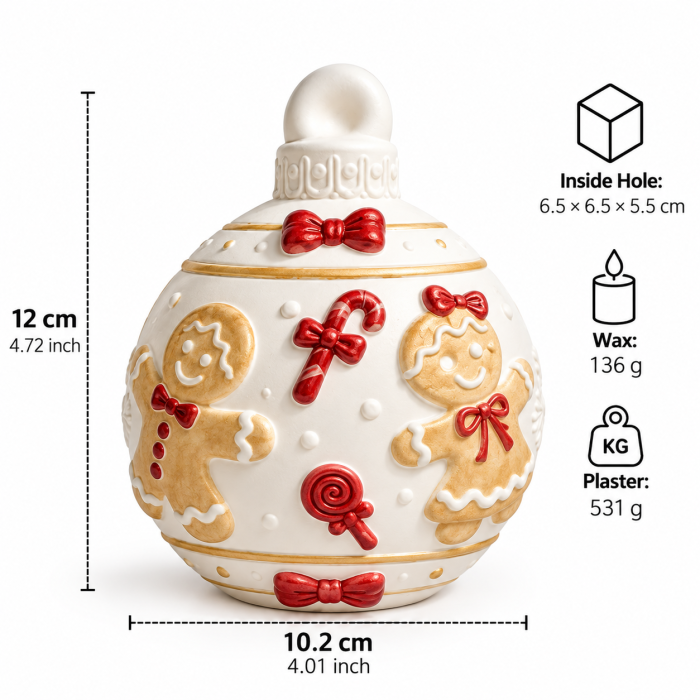 Matriță din silicon pentru recipiente de Crăciun – model decorativ de iarnă [2]