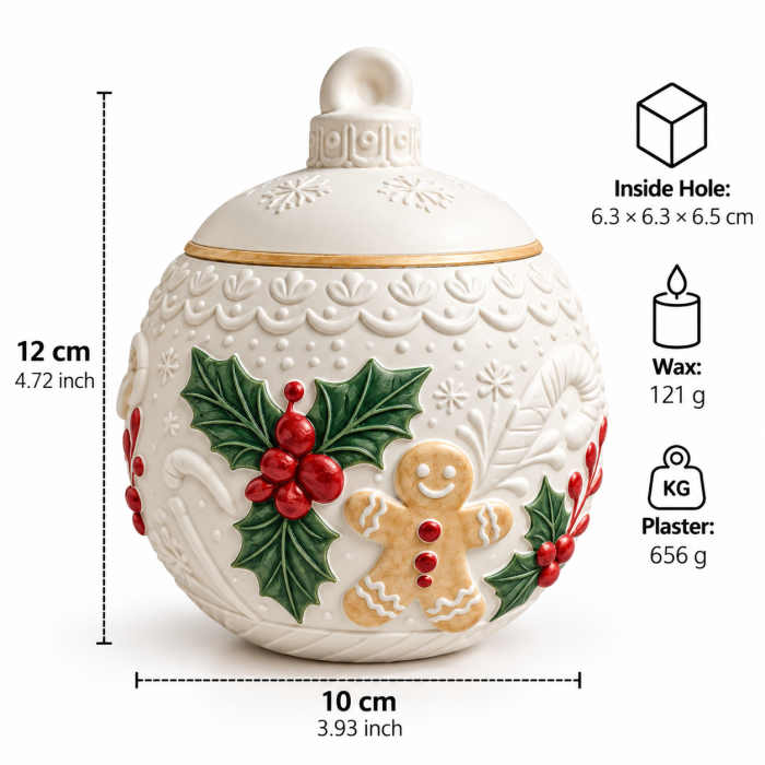 Matriță din silicon pentru recipiente de Crăciun – model decorativ de iarnă [2]