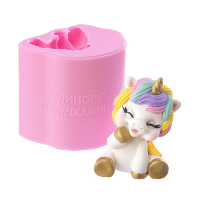 Matrita de Silicon - Unicorn zambaret, inaltime 8,5 cm [1]