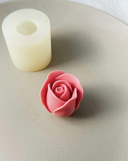 Matrita din silicon alimentar premium,  Rose,   pentru desert, săpun și lumânări [3]