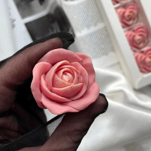 Matrita din silicon alimentar premium,  Tea Rose,  pentru desert, săpun și lumânări [2]