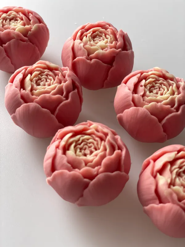 Matrita din silicon alimentar premium,  Large Peony,  pentru desert, săpun și lumânări [3]