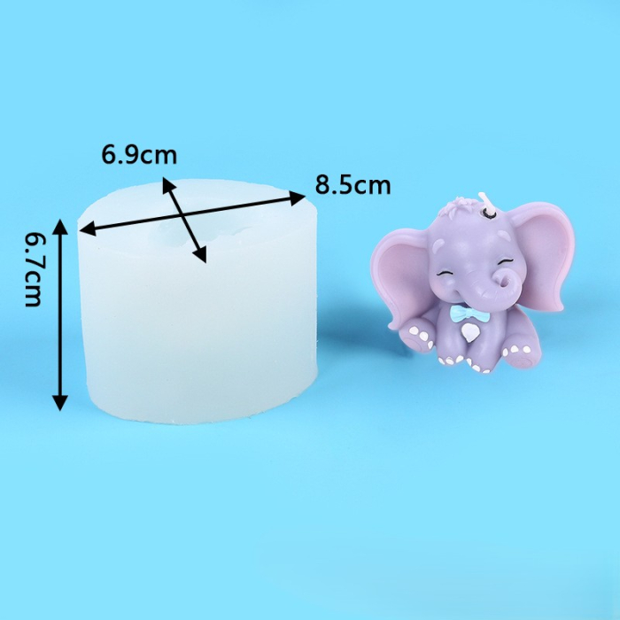 Matrita din silicon, Milmatt, Elefant cu papion [4]