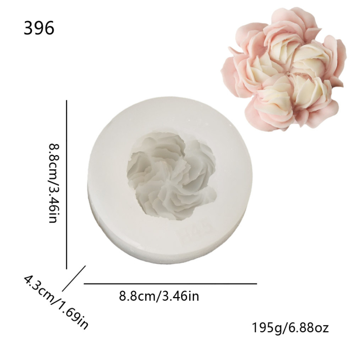 Matrita din silicon, Milmatt, Trandafir Austin 2, 88 x 43 mm [2]