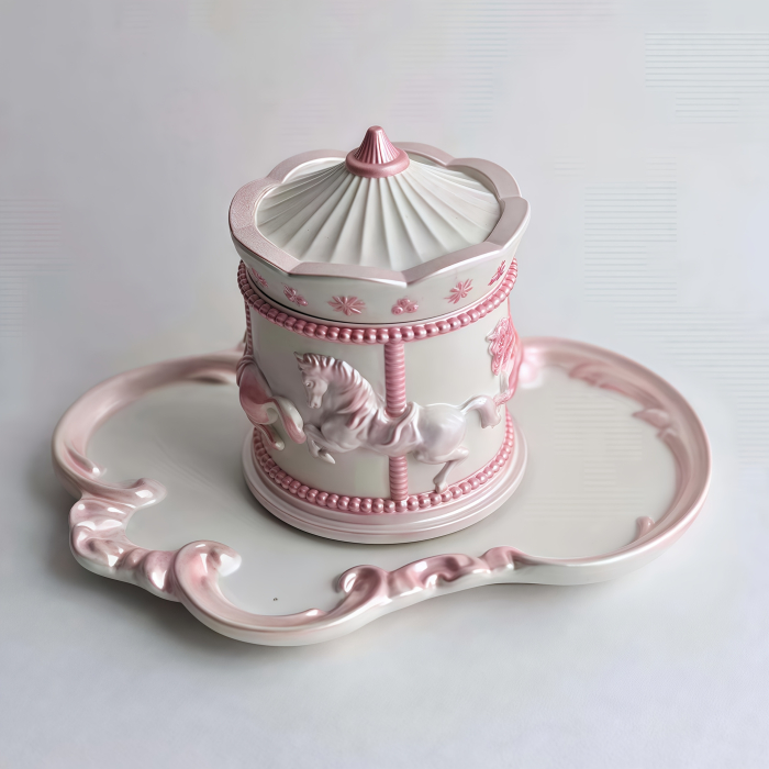 Set matrițe silicon Carusel Vintage cu tavă decorativă [1]