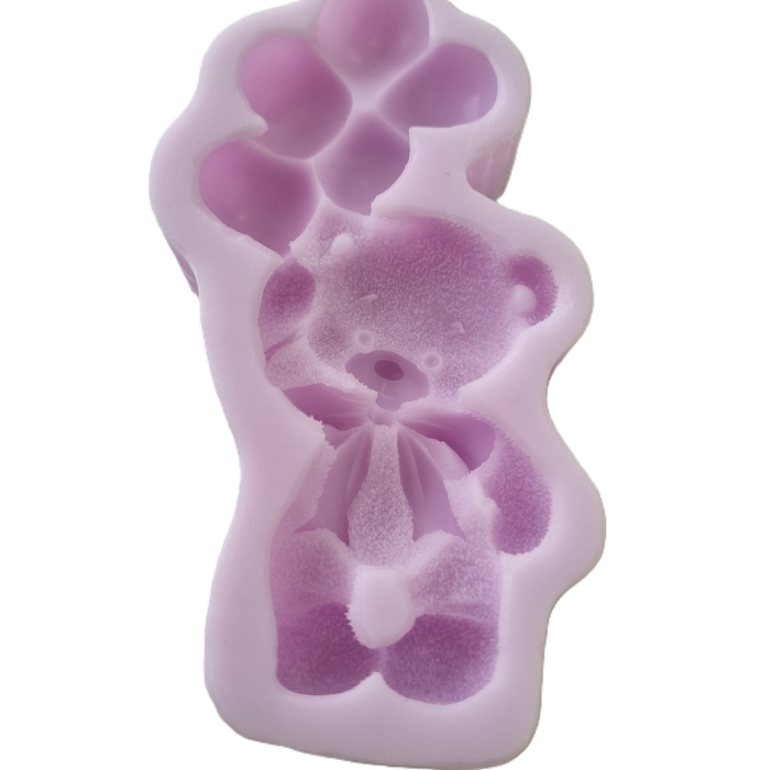 Matrita silicon, Ursulet cu Baloane, Original, 12 x 6 cm [6]