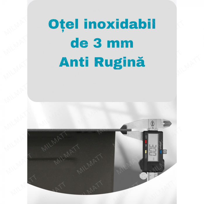 Set chiuveta bucatarie, Milmatt, multifunctionala, finisaj fagure, baterie cu dus extractibil cu 3 functii de spalare + cascada tip fanta, dispozitiv spalare pahare, tocator lemn, cos spalare/stoarcer [18]