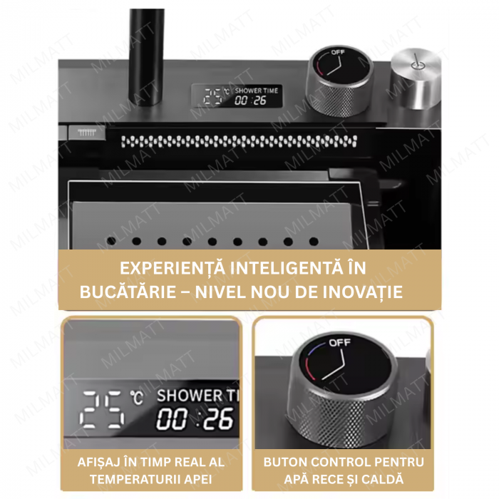 Chiuvetă multifuncțională  negru inox pentru bucătărie [8]
