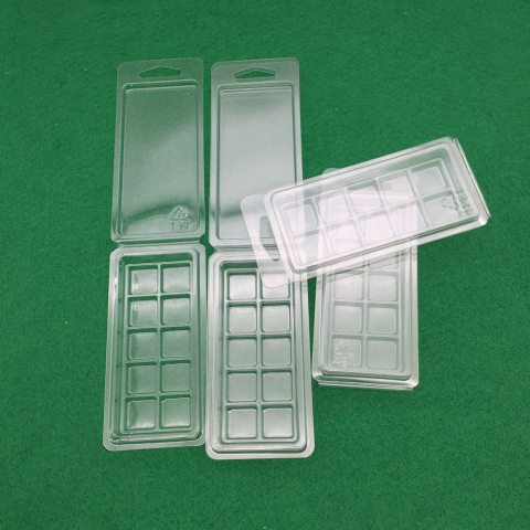 Ambalaj plastic pentru tablete din ceara parfumate, Milmatt, clamshell wax melt, 10 celule, capacitate 50g [5]