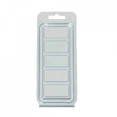 Ambalaje cadouri / cutii - Ambalaj plastic pentru tablete din ceara parfumate, Milmatt, clamshell wax melt, 5 celule, capacitate 50g