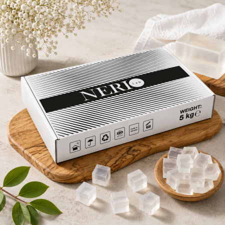 Baze de sapun - Bază de Săpun Cristalina Nerilab Melt & Pour cu Glicerină pentru Săpun Handmade