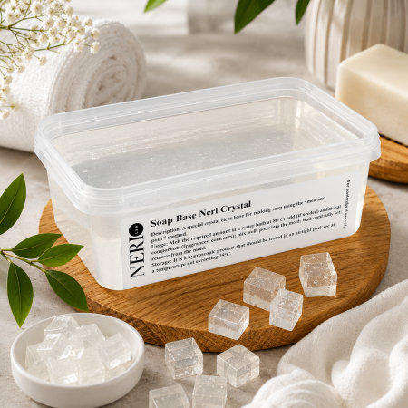 Baze de sapun - Bază de Săpun Cristalina Nerilab Melt & Pour cu Glicerină pentru Săpun Handmade