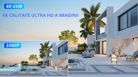 Camera de supraveghere Milmatt, 4G 4K Ultra HD, Dual Camera 4MP+4MP, 10X Optical ZOOM, Incarcare Solara, Rotire Din Aplicatie, Rezistenta La Apa IP 66 [8]