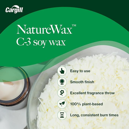 Ceară naturală pentru Recipiente - Ceară de soia Cargill NatureWax C-3