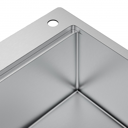 Chiuveta Inox Bucatarie, Milmatt, Premium Workstation cu Accesorii, Tocator Lemn Sapele, Gratar Inox, Cos scurgere, Grilaj Protectie Chiuveta, Silentioasa, Montaj pe Blat, 70x46x23 cm [13]