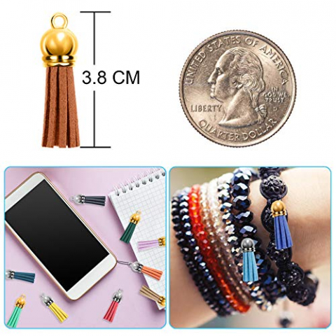 Ciucuri Decorativi, Milmatt, Set 25 bucati, Gri, din imitatie de piele, pentru proiecte handmade, de artizanat [1]