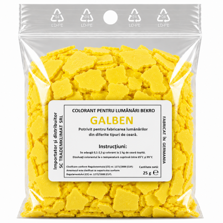 Colorant Lumanari Bekro - Galben, 25 g [1]