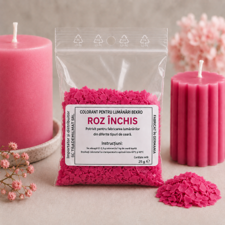 Colorant Lumanari - Colorant Lumanari Bekro - Roz Inchis, 25 g