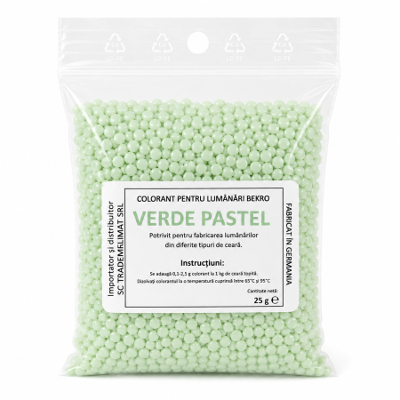 Colorant Lumanari Bekro - Verde Pastel, 25 g [1]