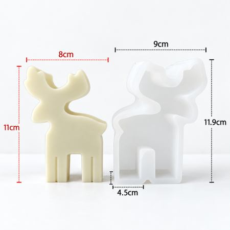 Matriță din silicon pentru lumânări de Crăciun – model decorativ de iarnă [2]