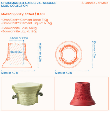 Matriță silicon  recipient clopotel [4]