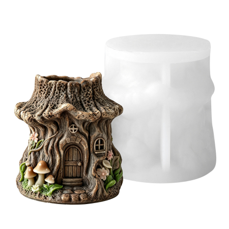 Matrite Craciun - Matriță din silicon pentru lumânări de Crăciun – model decorativ de iarnă