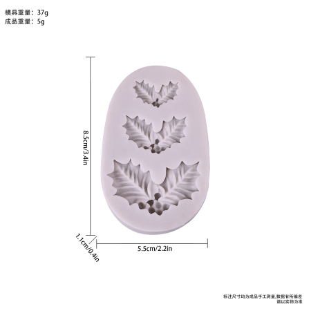 Matriță din silicon pentru lumânări de Crăciun – model decorativ de iarnă [3]