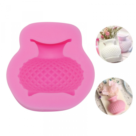 Matrite pentru mini ghivece/vaze - Matrita de silicon ghiveci, Milmatt, Model Vaza mica, silicon premium, reutilizabil, potrivit pentru praf ceramic, gips, ipsos, ciment, 3, 7 x 4, 3 x 2, 6 cm