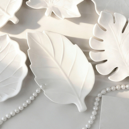 Matrita de silicon, Milmatt, Tava Frunza Dud, silicon premium, reutilizabil, potrivit pentru praf ceramic, gips, ipsos, rasina epoxidica [1]