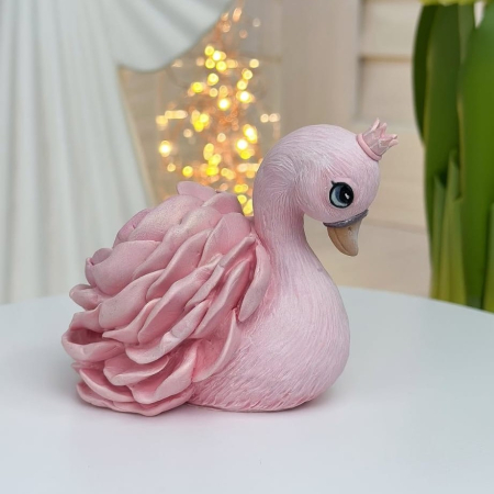 Matrita de Silicon - Lebada cu Floare, 6 x 7.5 cm [4]