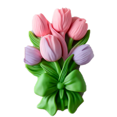 Matrita de silicon, Milmatt, Buchet Lalele 1 , 67 x 84 x 33 mm [6]