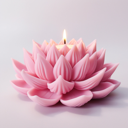 Matrițe și Accesorii DYI - Matrita de silicon, Milmatt, Floare Lotus, pentru lumanari, non toxic