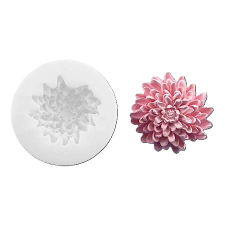 Matrite de Silicon - Matrita de silicon, Milmatt, Crizantema 2, dimensiune  7.8 x 3 cm