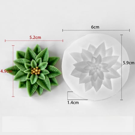 Matrita de silicon, Milmatt, Floare Craciun [2]