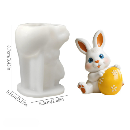 Matrita de silicon, Milmatt, Iepuras cu Ou de paste [4]