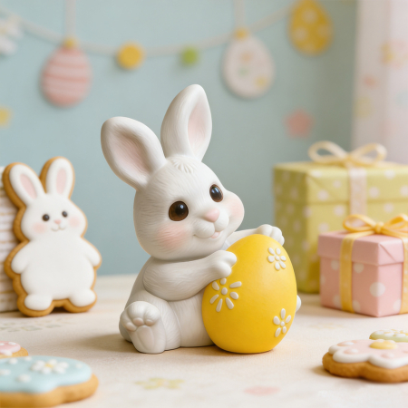 Matrita de silicon, Milmatt, Iepuras cu Ou de paste [1]