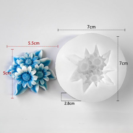 Matrita de silicon, Milmatt, Flori Margarete [1]