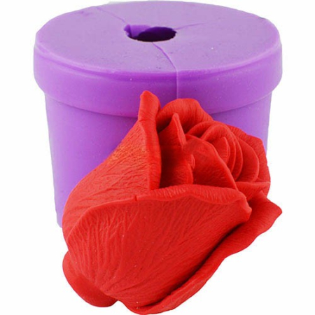 Matrite pentru Lumanari - Matrita de silicon, Milmatt, Trandafir Sophie Loren, pentru sapun si lumanari