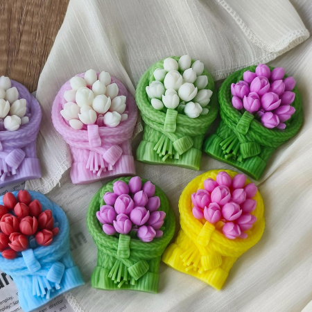 Matrita de silicon, Milmatt, Buchet Lalele 1 , 67 x 84 x 33 mm [1]