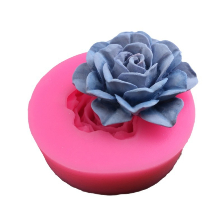 Matrite pentru Lumanari - Matrita de silicon, Milmatt, Trandafir 4, 62 x 17 mm