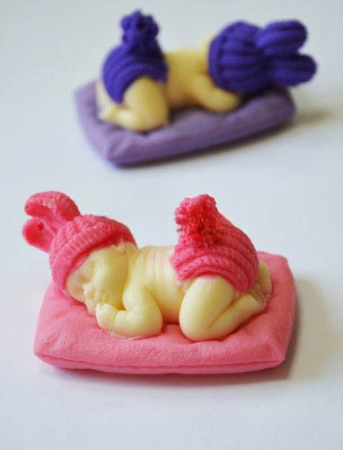 Matrita de silicon, Milmatt, Bebelus pe Perna 2, pentru sapun si lumanari [1]