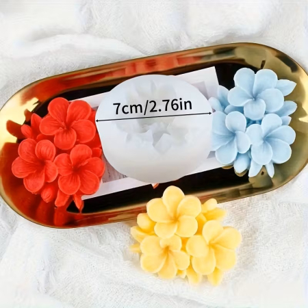 Matrita de silicon, Milmatt, Floare Plumeria  7 x 6.5 x 2.1cm [2]