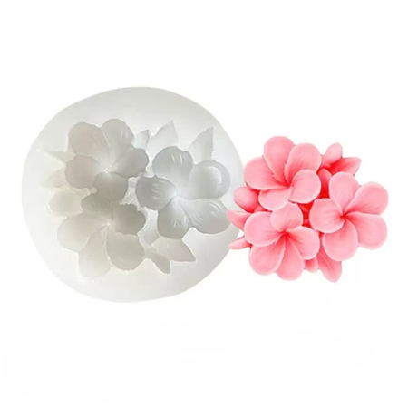 Matrite de Silicon - Matrita de silicon, Milmatt, Floare Plumeria  7 x 6.5 x 2.1cm